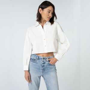 NWT - Unpublished ANA Cropped Shirt in Whisper- XS